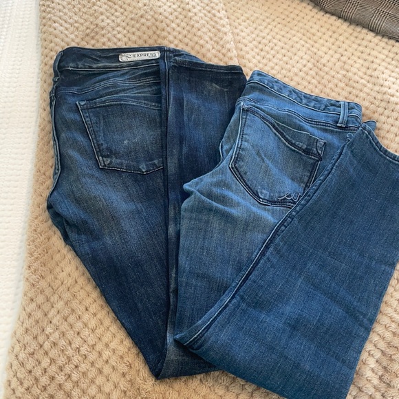 2 pairs of express jeans